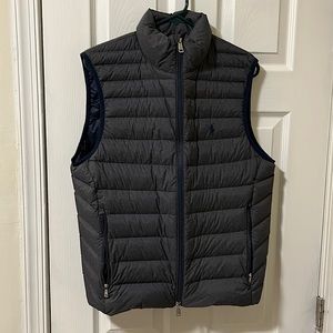 New with tags, Polo Men’s down vest, grey, size Small